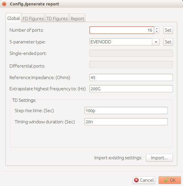 SPro report config